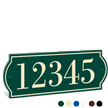 PermaCarve Sign Colonial Address Plaque  Five Numbers