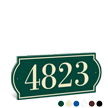 PermaCarve Sign Colonial Address Plaque  Four Numbers
