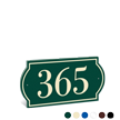 PermaCarve Sign Colonial Address Plaque  Three Numbers