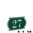 PermaCarve Sign Colonial Address Plaque  Two Numbers