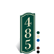 PermaCarve Sign Colonial Address Plaque  Three Numbers