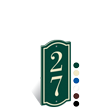 PermaCarve Sign Colonial Address Plaque  Two Numbers
