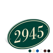 Horitzontal Oval Address Plaque
