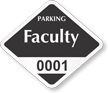 Faculty Window Decal 1.5 in. 1.75 in.