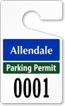 Plastic ToughTags™ Parking Permit Template