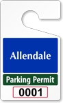 Plastic ToughTags™ Parking Permit Template