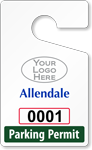 Plastic ToughTags™ Parking Permit Template