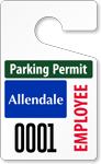 Plastic ToughTags™ Parking Permit Template