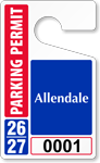 Plastic ToughTags™ Parking Permit Template