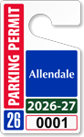 Plastic ToughTags™ Parking Permit Template