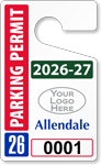 Plastic ToughTags™ Parking Permit Template