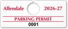Plastic ToughTags™ Parking Permit Templates