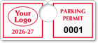 Plastic ToughTags™ Parking Permit Templates