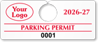 Plastic ToughTags™ Parking Permit Templates