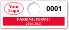 Plastic ToughTags™ Parking Permit Templates
