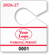 Plastic ToughTags™ Parking Permit Templates