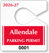 Plastic ToughTags™ Parking Permit Templates