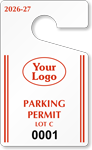 Plastic ToughTags™ Parking Permit Templates