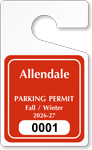 Plastic ToughTags™ Parking Permit Templates