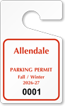 Plastic ToughTags™ Parking Permit Templates