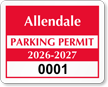 Parking Labels   Design CD1