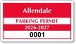 Parking Labels   Design CD7