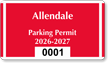 Parking Labels   Design CD12