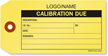 Custom Calibration Due Label [add name or logo]