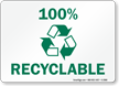 100% Recyclable Sign