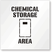 Chemical Storage Area Floor Stencil