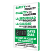 Bilingual Safety is the Priority Quality Standard Sign