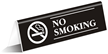 No Smoking Sign for Table or Desk with Symbol