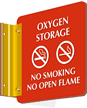 Oxygen Storage   No Smoking Sign