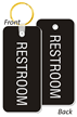 REST ROOM Unisex Bathroom Keychain, Double Sided