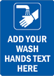 WASH HANDS Sign