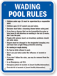 Custom Wading Pool Sign for Washington