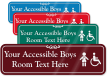 Accessible Boys Room Symbol Sign
