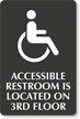 Accessible Restroom Custom Engraved Sign