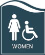 Pacific   Women Restroom Sign