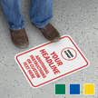 Add Clipart Headline and Text Custom SlipSafe Floor Sign