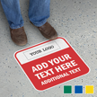 Add Logo and Your Text Here Custom SlipSafe Floor Sign