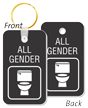 All Gender Restroom Key Tag