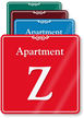 Apartment Z Showcase Wall Sign
