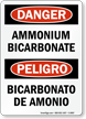 Bilingual Ammonium Bicarbonate Sign