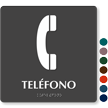 Teléfono Spanish Tactile Touch Braille Sign