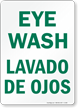 Eye Wash Sign (Bilingual)