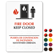 Fire Door Keep Closed (bilingual) Sign