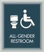 Optik All Gender Restroom Sign