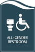 Pacific All Gender Restroom Sign
