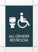 Nexus All Gender Restroom Sign